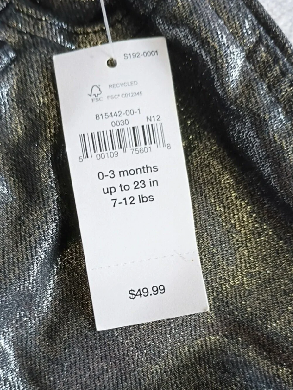 GAP Shiny Metallic Black Toddler Pants